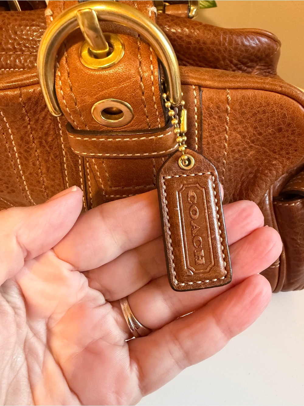 Coach Mia Braided Leather Satchel #10048 Y2K - Picture 8 of 14
